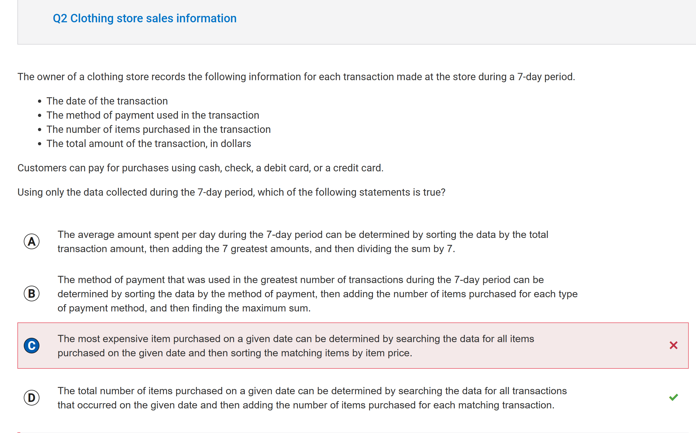 CB Missed Question #2